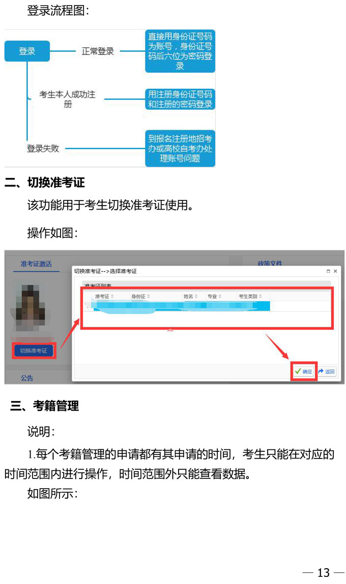 四川自学考试课程免试、更改考籍及省际转考流程(图3)