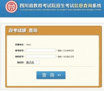 四川2019年10月自考成绩查询时间为11月12日公布