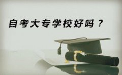 自考大专学校好吗？